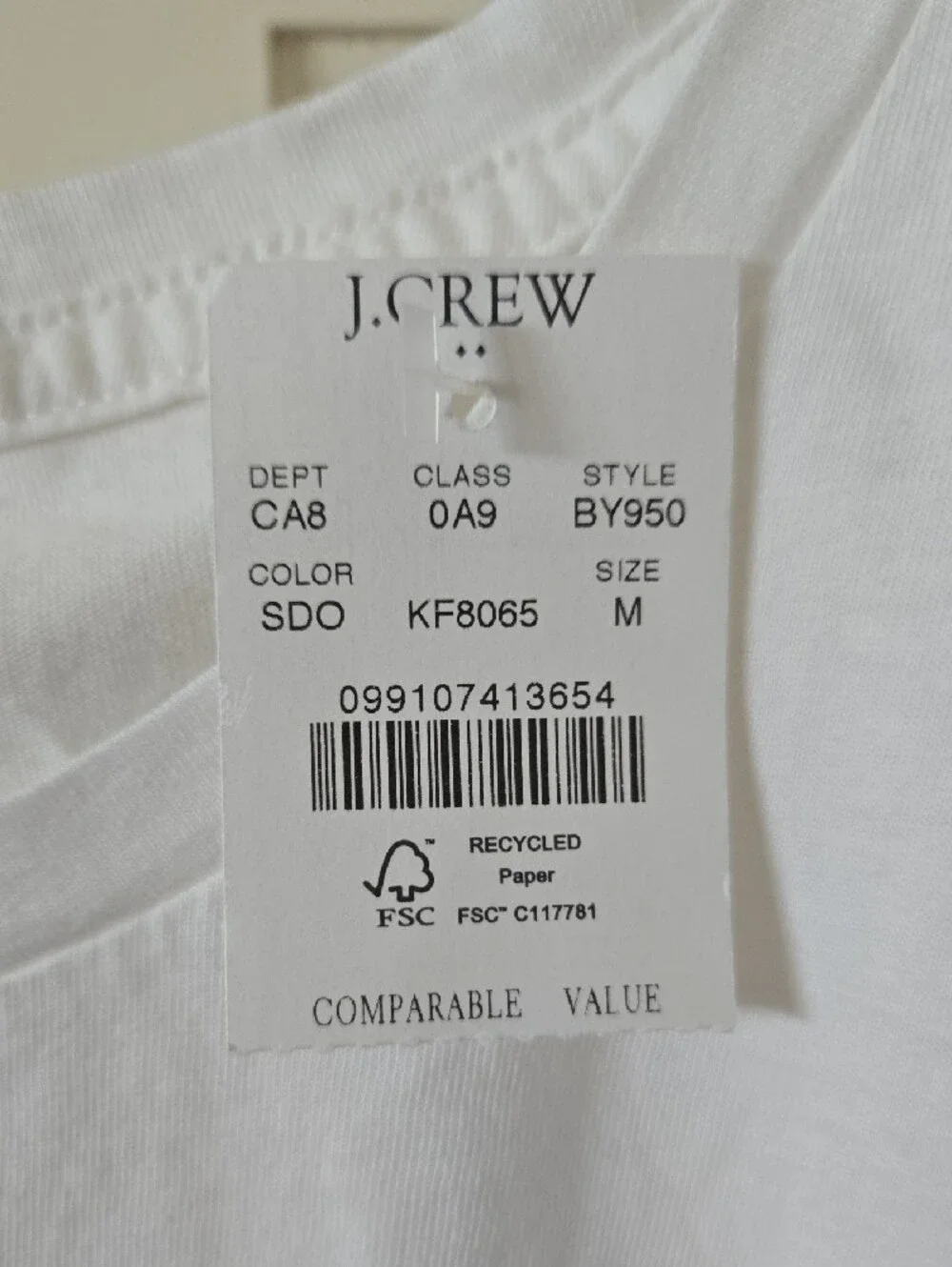 J. Crew white short